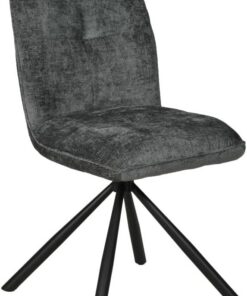 Weber Industries - Silla giratoria de Comedor Cortina/Gris Oscuro | Silla giratoria de 360°