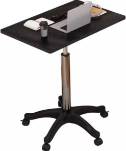Mesa rodante para Oficina Polea Mesa Pequeña Unidad Dormitorio Mesita De Noche Escritorio Oficina Elevador Móvil for Computadora Portátil