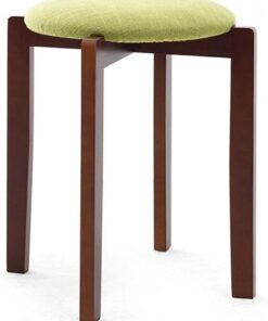 Taburetes de Bar Tipo Silla de Montar, Taburete de mostrador sin Respaldo, reposapiés y otomanos, cojín de Esponja tapizado, Patas de Madera de Caucho Macizo, contemporáneo, clásic