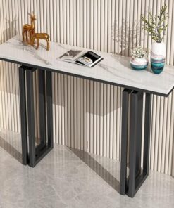 Genérico Mesas Consola, Escritorio de Pasillo con Almacenamiento, Mesa Auxiliar Estrecha para Pasillo, Mesa Consola, Mesa Decorativa de Entrada, Mesa de sofá, Mesa detrás del sofá, Mesa Auxiliar de v