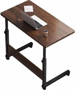 Mesa rodante para Oficina Mesita de Noche móvil for Dormitorio, Mesa pequeña elevadora for el hogar, Escritorio Sencillo for Estudiantes, for Ordenador