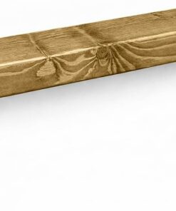 MKGT Estante de radiador sin taladro, estante flotante de madera maciza para pasillo y sala de estar, hecho a mano en el Reino Unido, estante superior con soportes (roble oscuro, 50 cm)