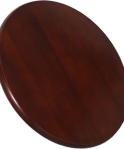 Cabilock Asiento Redondo de Madera para Taburete de Bar Diseño Ergonómico Repuesto Fácil de Instalar para Comedores Bares y Cafeterías Rojo Marrón