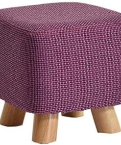 Bancos de Almacenamiento Reposapiés Banco de Zapatos de Madera Maciza Sofá Cuadrado Taburete Taburete de Descanso Taburete de Tela Taburete de Mesa de Centro para el hogar Banco de