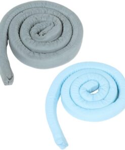 2 Piezas Relleno Extensor para Huecos de Colchón 200 Cm, Cojín para Rellenar Espacio Entre Colchón y Cabecero, Relleno para Huecos de Cama King, Color Gris y Azul, Adecuado para