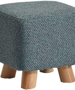 Bancos de Almacenamiento Reposapiés Banco de Zapatos de Madera Maciza Sofá Cuadrado Taburete Taburete de Descanso Taburete de Tela Taburete de Mesa de Centro para el hogar Banco de