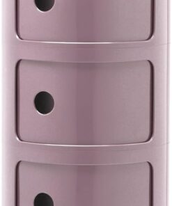 Kartell Componibili, Mueble Contenedor 3 Elementos, Malva