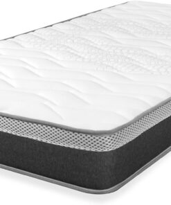 WIN REST Colchón de Muelles 105 x 180 cm para Cama Individual Grande, Firmeza Media, Altura 20 cm, Núcleo de Muelles Ensacados Reforzados, Espuma Perfilada, Antiácaros e Hipoalergénico, Young Spring