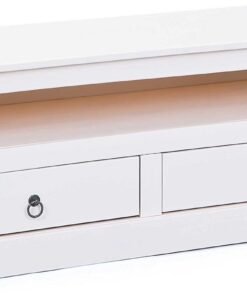 Inter Link - Mueble TV - Consola TV - Mueble TV - Pino macizo - Lacado blanco - Provence 3