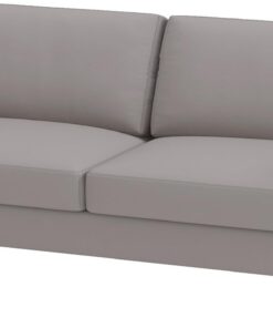 HomeTown Market ¡Solo Funda de sofá! Funda de sofá de Tela Duradera Karlstad Three de 3 Asientos (¡no loveseat!) (Ancho: 205 cm) Reemplazo Compatible con IKEA Funda Karlstad (poliéster Lino Gris)