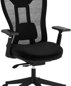 FANTASK Silla de Escritorio con Soporte Lumbar Ajustable y reposacabezas y reposabrazos 3D, Silla de Oficina ergonómica, Silla giratoria con Respaldo Ajustable para Estudio (Oficina)