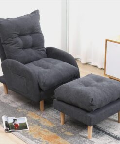 Sillón reclinable Ajustable con reposapiés, sofá Cama de 3 Posiciones, sillón reclinable para Sala de Estar y Dormitorio, Capacidad de Peso de 150 kg.