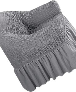 PRETYZOOM Funda Protectora de Sofá Reclinable Elástica Cubre Sofá Completo Bordado de Flores para Sala de Estar Color Gris