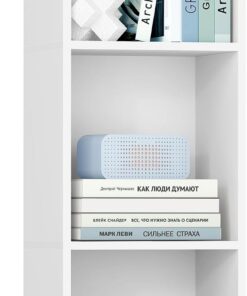 VASAGLE Custos Colección - Librería, Estantería de Cubos con 3 Compartimentos, 24 x 30 x 94,8 cm, Mueble de Almacenaje para Salón, Despacho, Comedor, Blanco Nube LBC433W01