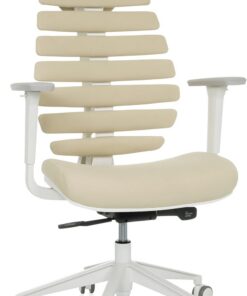 hjh OFFICE Silla de Oficina Profesional Silla giratoria Ergo Line W con Respaldo ergonómico Incl. Soporte Lumbar, Beige