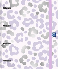 Oxford, Europeanbinder, Archivador de 4 anillas A4+, Tapa Extradura Dream Tech, Incluye Recambio Cuadrícula 5X5, Pizarra Write&Erase y Pegatinas, Diseño: animales