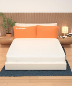 MiaSuite Colchón 120x200 de 14 cm de Altura - Aloe Vera, «Waterfoam», Plegable, para Cuna | Plus