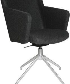 Topstar Sillón de visitante SFH | Articulación 3D y Base de Aluminio | Antracita | Asiento con articulación 3D y pata en cruz de