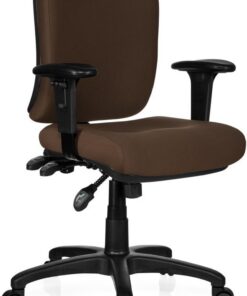 hjh OFFICE - 702240 Zenit Base Silla de Oficina giratoria, Tejido marrn