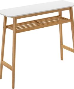 Mesa Alta Cocina Mesa Bar Fácil de Montar para Bar de Casa Comedor Cafeter (Solo Mesa)(Wit)