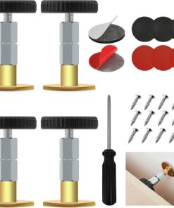 4 topes de cabecero ajustables para pared, duradero, protege paredes, cabecero de cama, marco de cama, herramienta antisacudidas para cama, armario, silla, sofá, muebles, soporte de pared (33