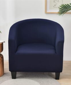 Highdi Funda de Sillón Elástica Chesterfield Moderno Color Sólido Funda de Sofá 1 Plaza Lavables, Universal Fundas de Butaca Protector para Dormitorio, Recepción, Club