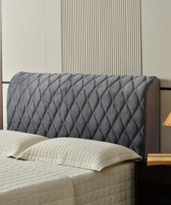 Cubierta De Cabecera De Cama,Tapa De Terciopelo para Single/King/Double(Gris,170cm(67inch))