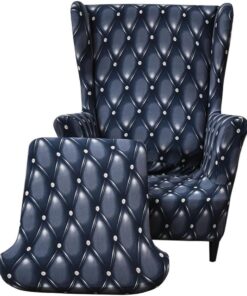 Fundas para Sillón Orejero Fundas para Sillas de ala 2 Piezas Fundas para Sillónes con Respaldo de Alas