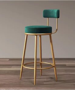 Taburete de cocina Sillas de bar con patas altas y respaldos recepción
