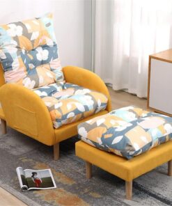Sillón reclinable Ajustable con reposapiés, 3 Posiciones, para Sala de Estar y Dormitorio, Capacidad de Carga de 150 kg.