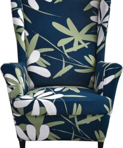 Funda para sillón orejero Fundas para sillas de ala elásticas Funda para sillón de alas Impresas