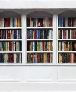 -Libros Tema Ansiedad Librería "Sacude tu miedo" como adorno decorativo de escritorio para sala de estar (B, 15x12)