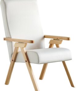 ESSEGI FIAMMETTA Sillón, Madera de Haya, Blanco Perla (ral 1013), L