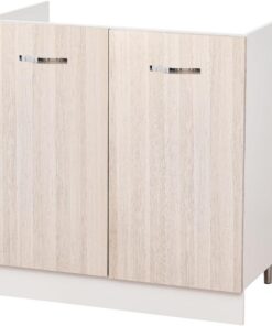 Shally Dogan Mueble bajo Lavabo para Cocina 2 Puertas modulares Mueble Base de 80 para Fregadero (80 x 50 x 85 cm, Olmo)
