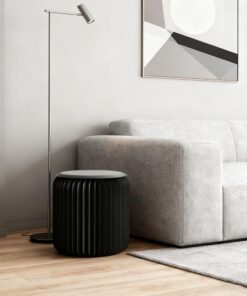 Taburete plegable con cojín de poliuretano, asiento portátil de 300 kg de capacidad, multiusos como banco de zapatos, mesa auxiliar y mesita de noche