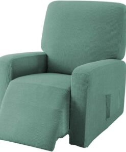 EBETA Jacquard Funda de sillón, Capuchas elásticas para sillón, Elástico Funda para sillón reclinable (Verde Claro)