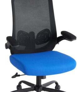 Sweetcrispy Silla de oficina ergonómica con reposacabezas y reposabrazos ajustables, función giratoria de 360°, altura ajustable para gaming y escritorio, para oficina en casa y oficina, color negro y
