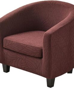 Fundas para Sillón Chesterfield 2 Piezas Fundas para Sillas de Club 1 Plaza Fundas para Sillón Cabriolet Elástica Marrón Oscuro