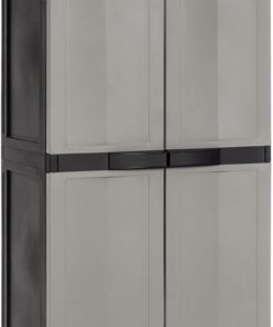 Toomax - Armario portaescobas Trend Midi, 65 x 37 x 165 cm, color negro, ref. Z201EA55