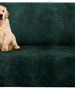 molasofa Funda de sofá biplaza de gran tamaño para decoración del hogar, funda de sofá biplaza suave similar al cuero, funda antideslizante de 1 pieza para perros/gatos/niños (sofá biplaza de gran