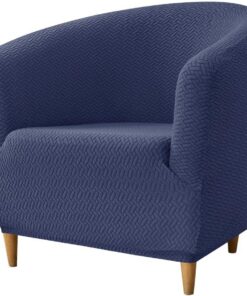 Funda de Sillón Elásticas Chesterfield 1 Pieza, Azul Marino Funda De Sofá para Silla De Club | Fundas Protector para Sillón para Dormitorio Contador Universal Extraíbles