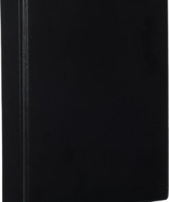 VELOFLEX 4151080 - Carpeta de anillas Comfort DIN A5, carpeta de anillas, 194 x 230 x 38 mm, mecanismo de 4 anillas, PVC, negro