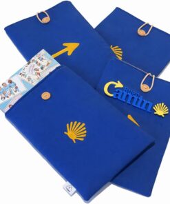 Funda para libros bordado Camino de Santiago