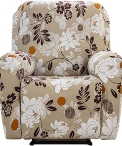 Funda para sillón reclinable Funda para sillón de Descanso 4 Piezas Cubierta de Tumbona Funda elástica para sillón de Masaje