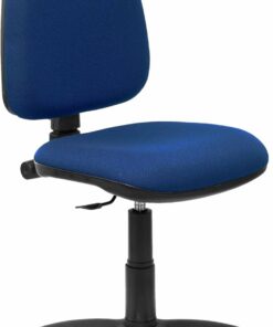 Piqueras y Crespo 04CP - Silla de Oficina ergonómica, Asiento y Respaldo tapizados en Tejido Bali, Color Azul Marino