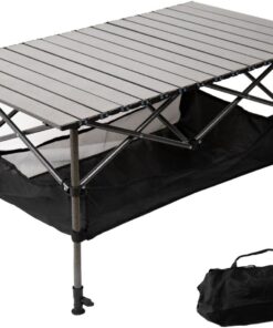 Mesa Plegable Camping, Mesa Auxiliar de 95x55 cm