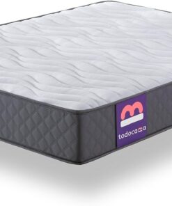 Todocama - Colchón viscoelástico 120x190 cm, Pure Flow MAX Multicapa, Altura 21 cm, firmeza Media/Alta, Tratamiento antiácaros, antibacterias e hipoalergénico. Fabricado en España.