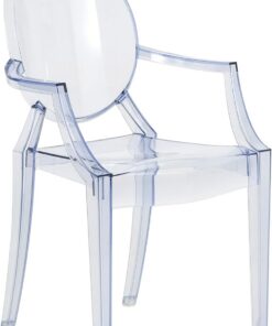 Kartell Lou Ghost - Silla, Azul Cielo, 2.7 x 37 x 63 cm, Embalaje de 1