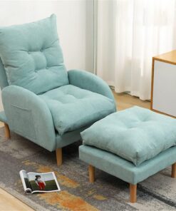 Sillón reclinable Ajustable con reposapiés, sofá Cama de 3 Posiciones, sillón reclinable para Sala de Estar y Dormitorio, Capacidad de 150 kg.