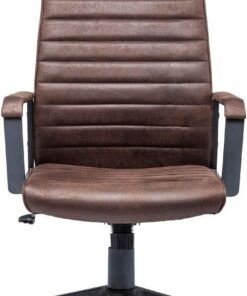 KARE High Silla Oficina Girevole Labora Alto, Marrón, 127.5 x 56 x 58 cm